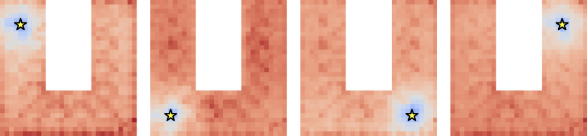 UMaze DINO patch heatmap